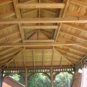 wooden 12 by 18 foot rectangle gazebo ceiling