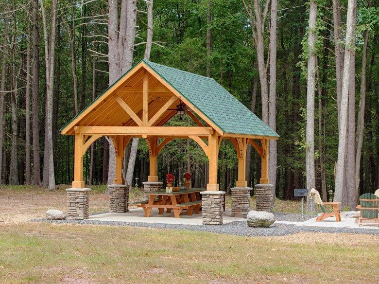 14 by 24 foot alpine pavilion