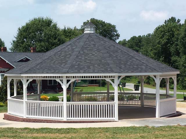 34 foot vinyl dodecagon gazebo