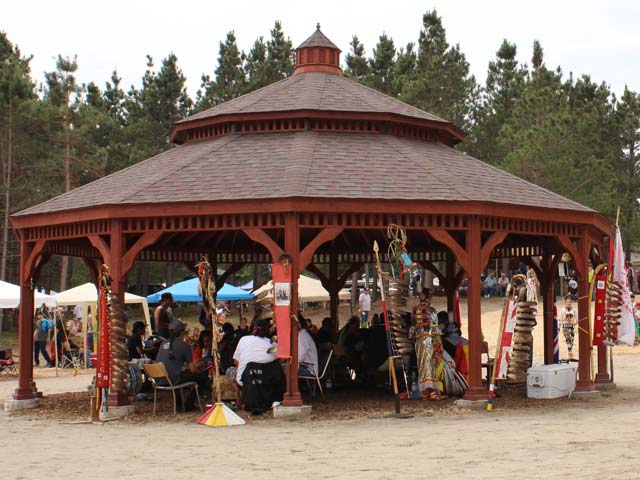 30 foot wooden dodecagon gazebo