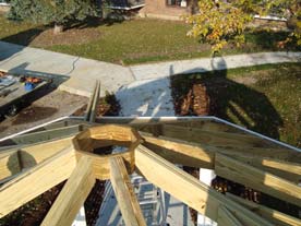 outside gazebo roof structure