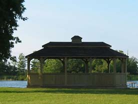 Cwooden outdoor gazebos