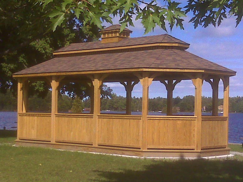 wooden commercial gazebos