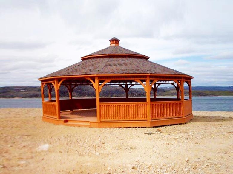 34 foot wood dodecagon gazebo