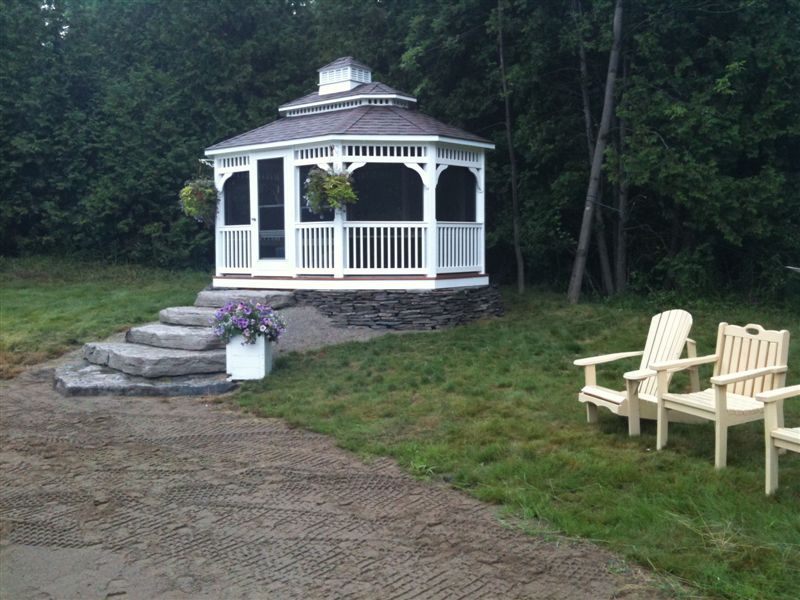 vinyl oval gazebo