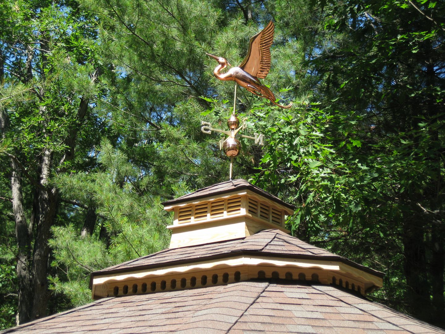 wooden 14 by 16 foot oval gazebo roof