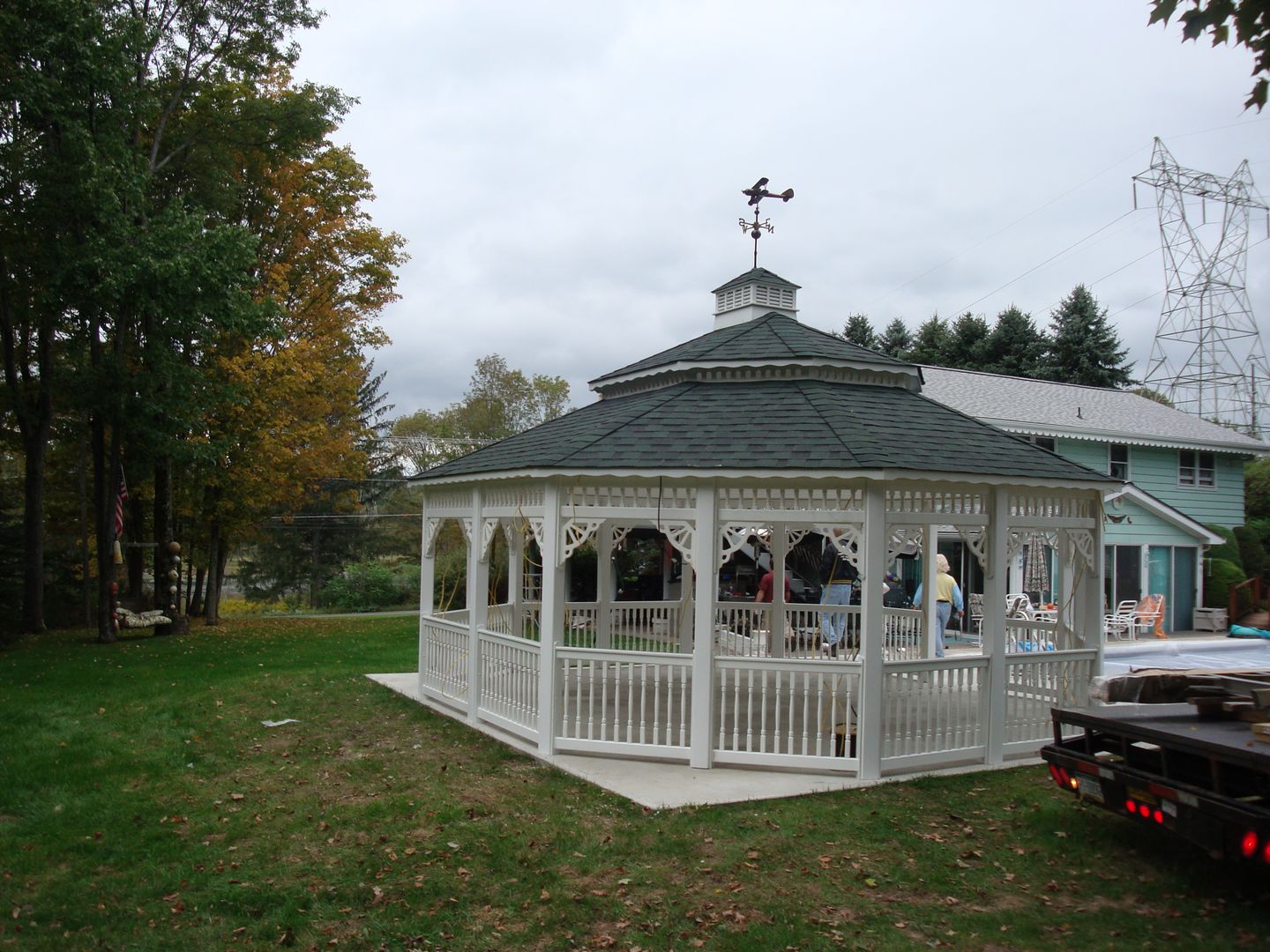 vinyl oval gazebo