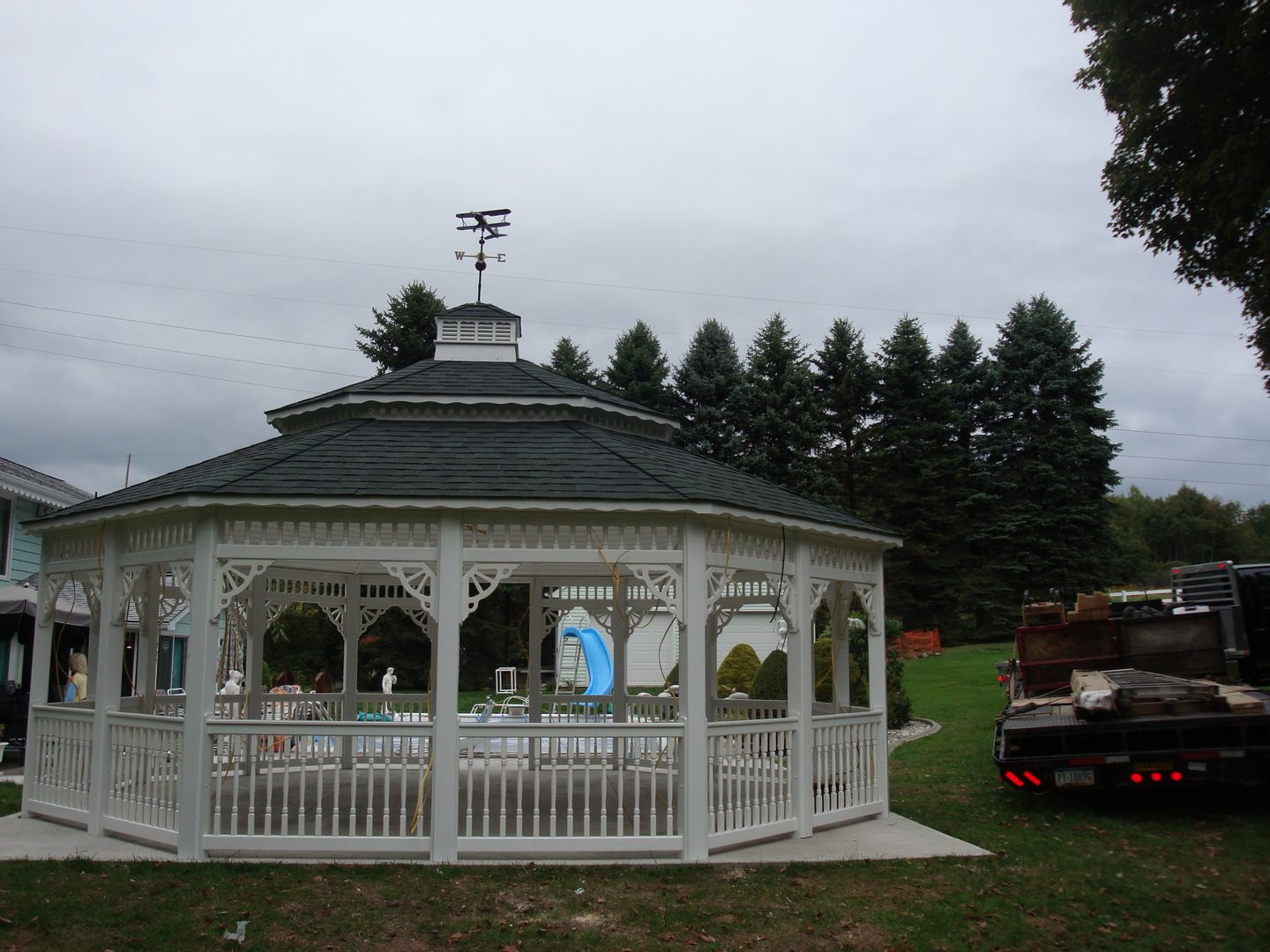 vinyl 22 foot oval gazebo