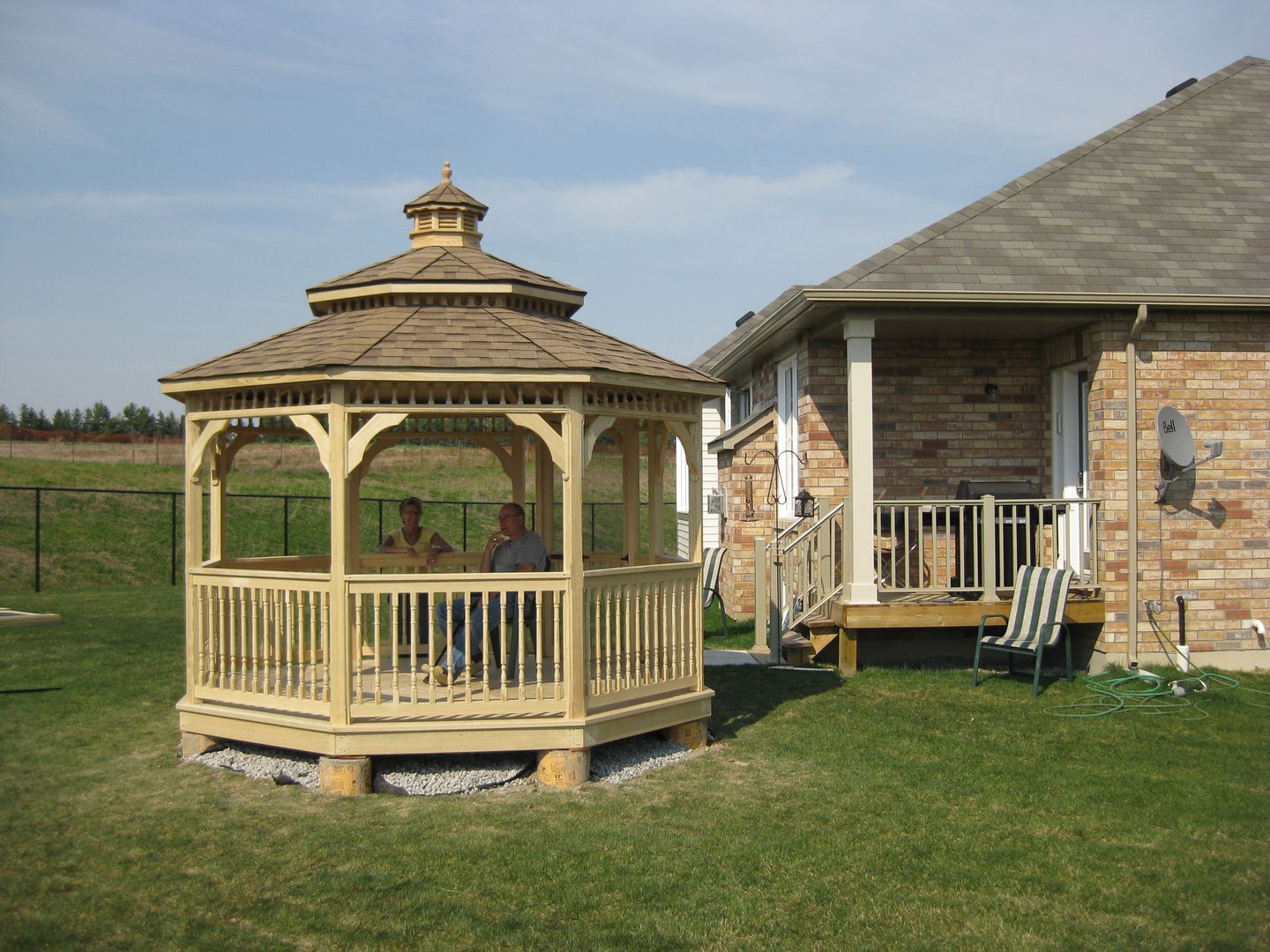 vinyl 12 foot octagon gazebo