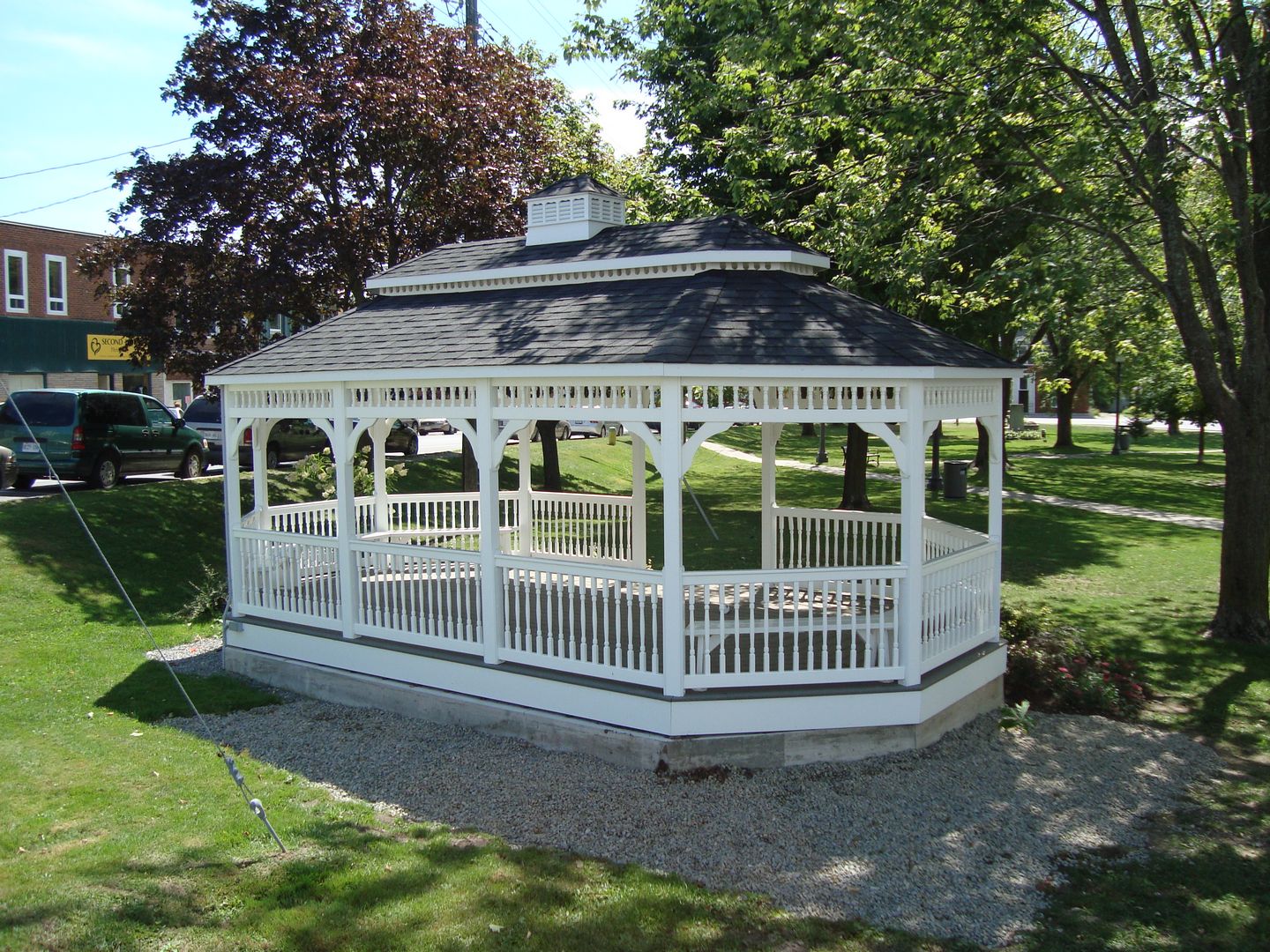 vinyl oval gazebo