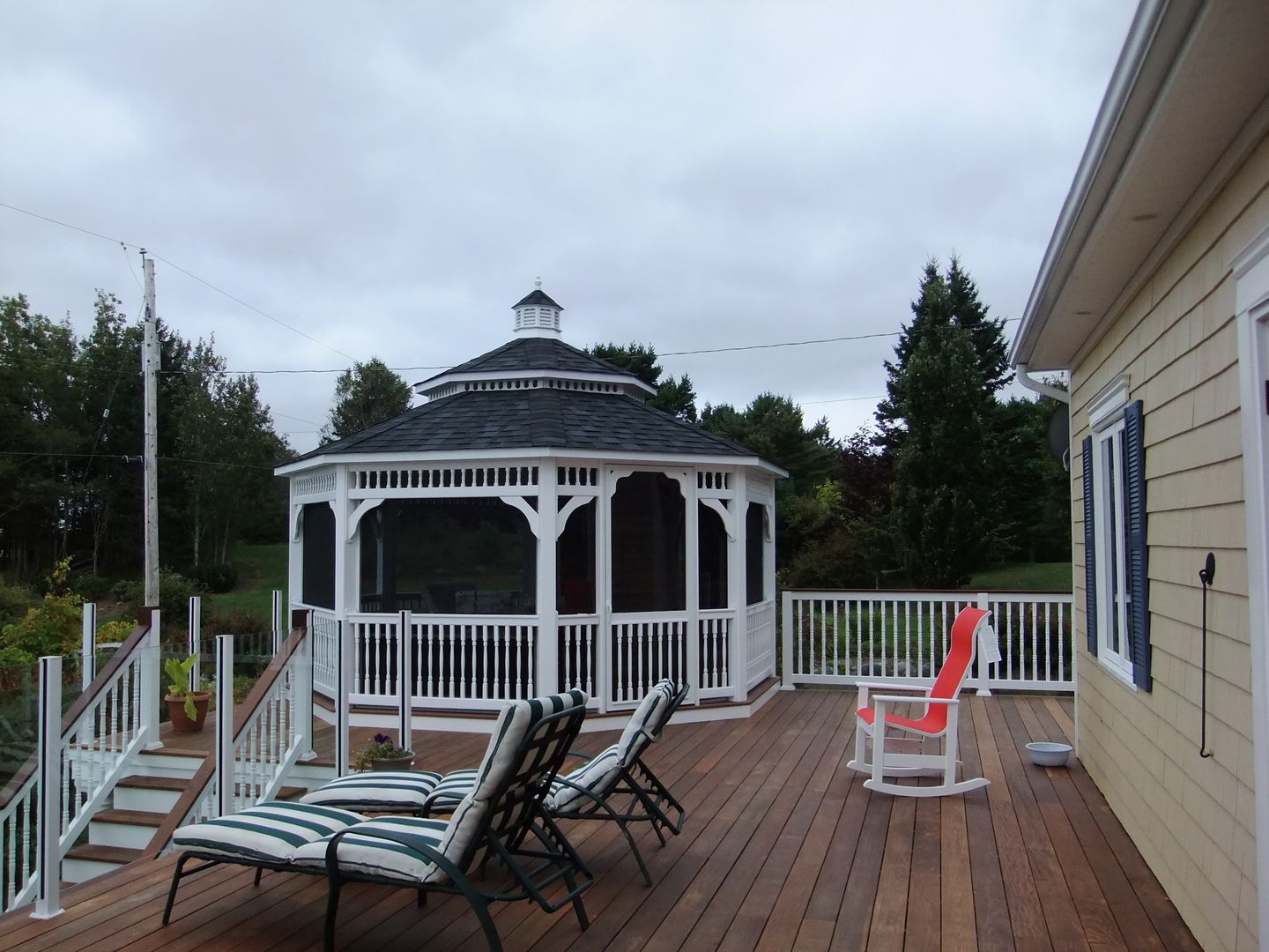 vinyl 16 foot octagon gazebo