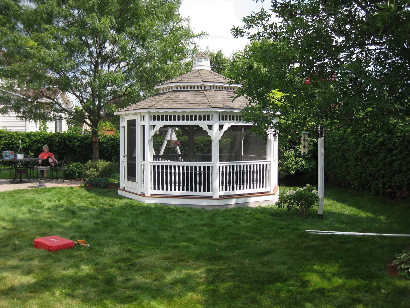 vinyl 16 foot octagon gazebo