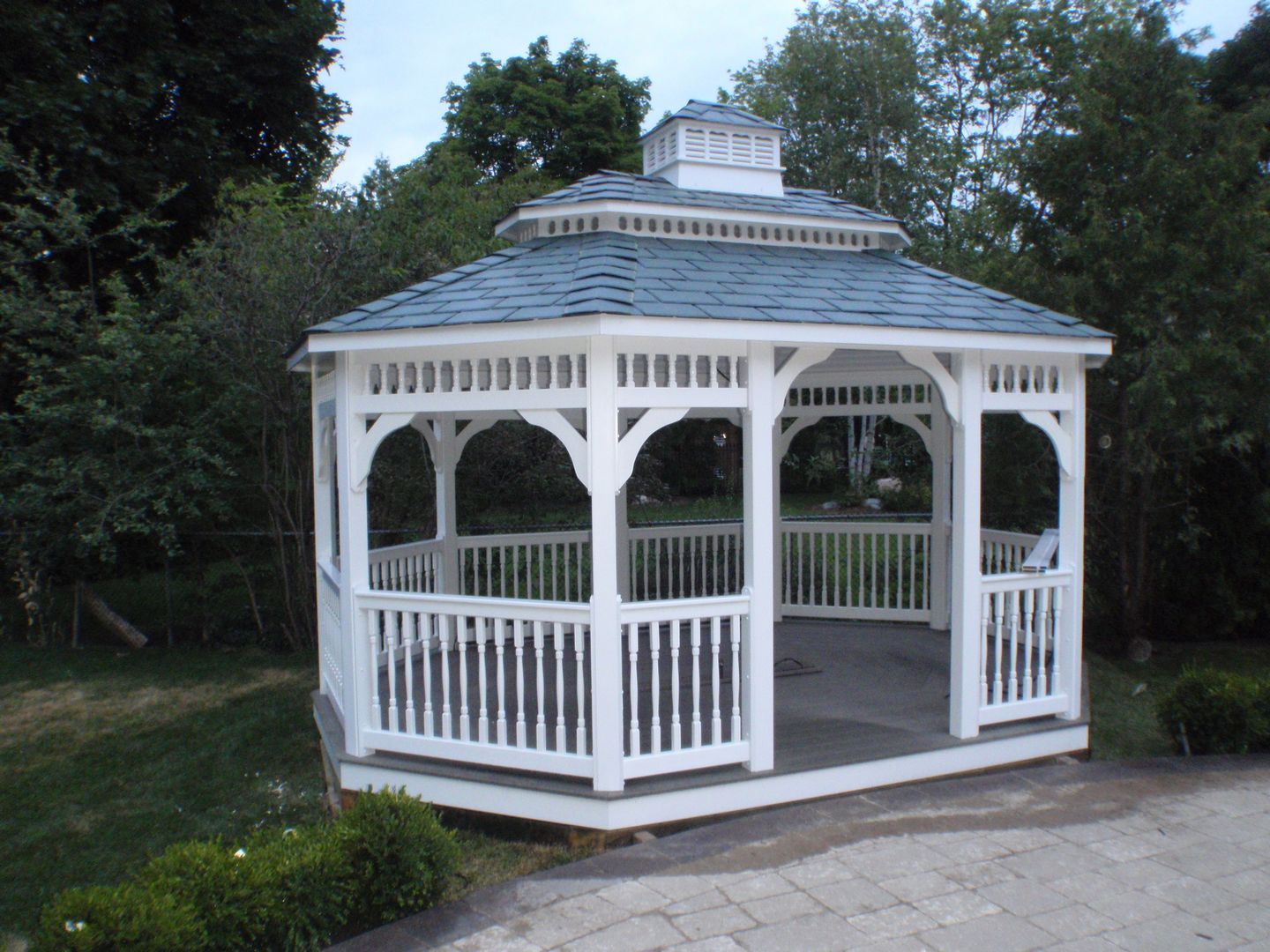 vinyl oval gazebo