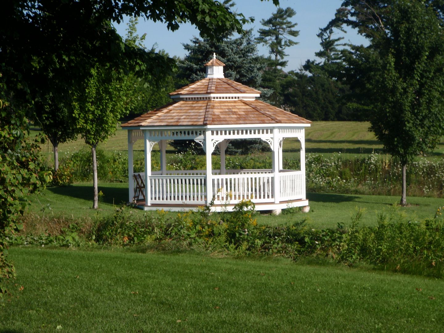 vinyl octagon gazebo