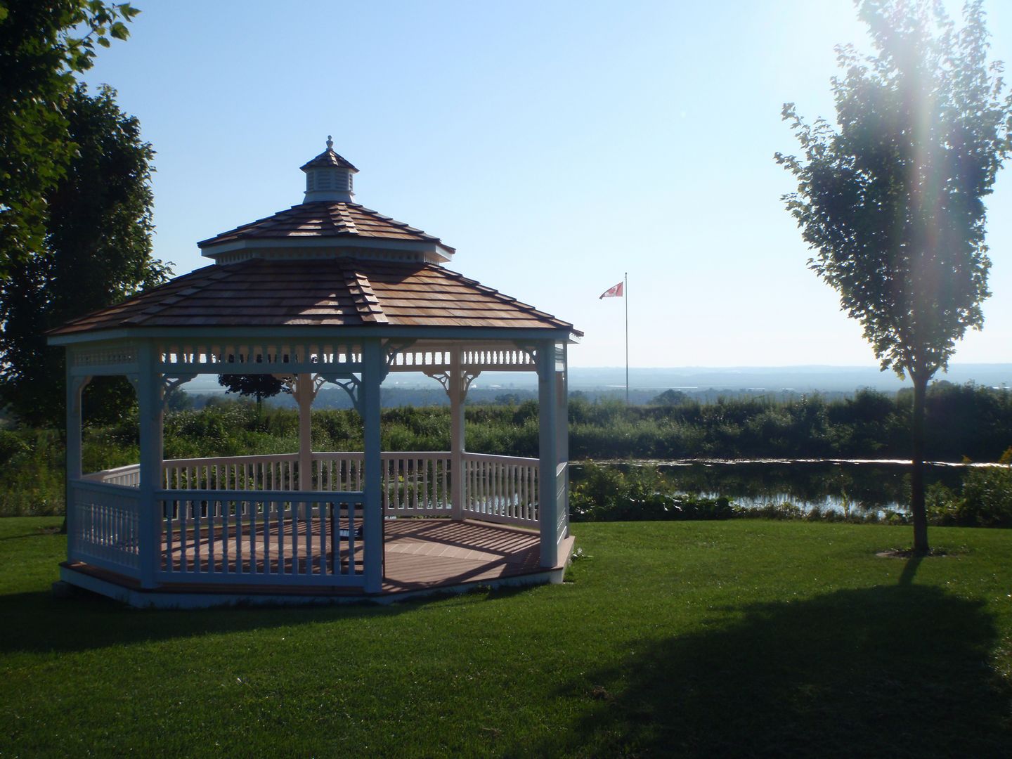 vinyl 16 foot octagon gazebo