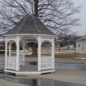 10 foot white vinyl octagon gazebo