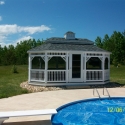 vinyl 12 by 20 foot oval gazebo