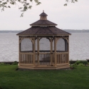 wooden 12 foot octagon gazebo