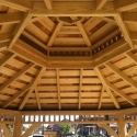 wooden 14 foot octagon gazebo ceiling