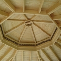 wooden 16 foot octagon gazebo ceiling
