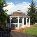 vinyl 14 by 24 foot oval gazebo