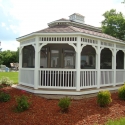 vinyl 14 by 24 foot oval gazebo