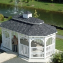 vinyl 12 by 20 foot oval gazebo