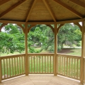 wooden 12 by 16 foot oval gazebo ceiling