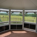 vinyl 16 foot octagon gazebo interior