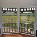 vinyl 16 foot octagon gazebo interior