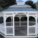 12 by 16 foot oval gazebo