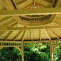 wooden 12 by 16 foot oval gazebo ceiling