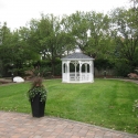 10 foot white vinyl octagon gazebo