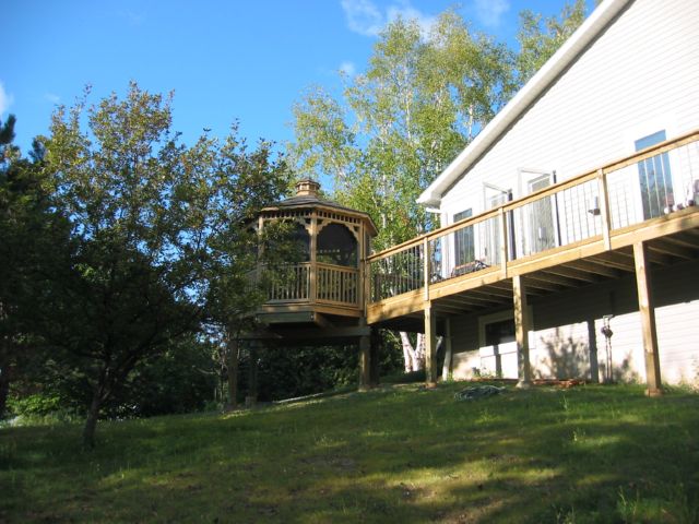 10 foot wooden octagon gazebo