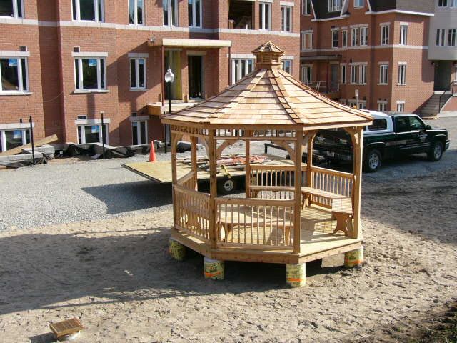 wooden 12 foot octagon gazebo