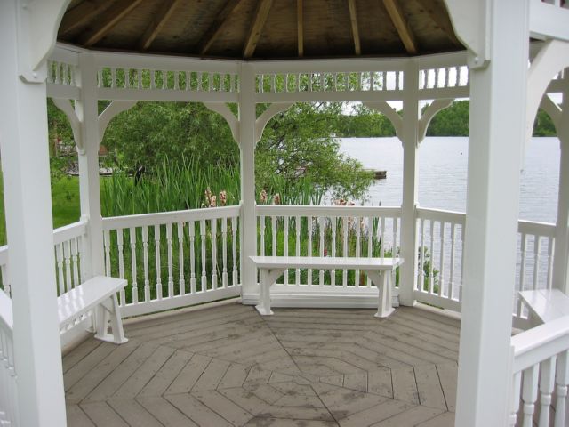 vinyl 12 foot octagon gazebo ceiling