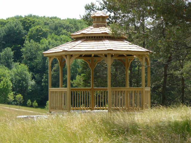 wooden 12 foot octagon gazebo