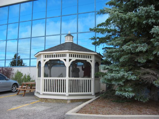 vinyl 12 foot octagon gazebo