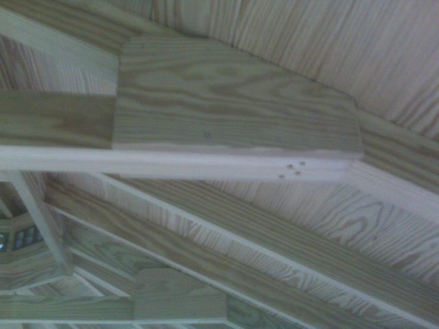 wooden 12 by 16 foot oval gazebo ceiling