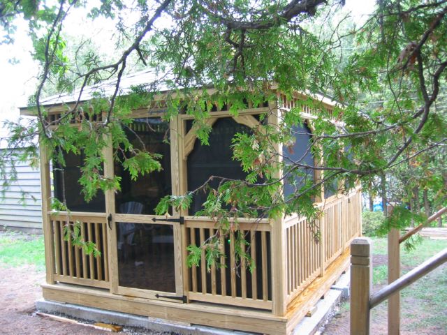 wooden 12 by 16 foot rectangle gazebo