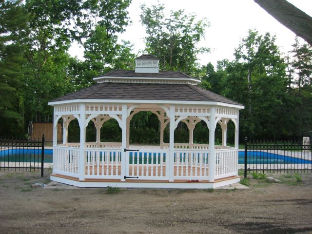 vinyl oval gazebo