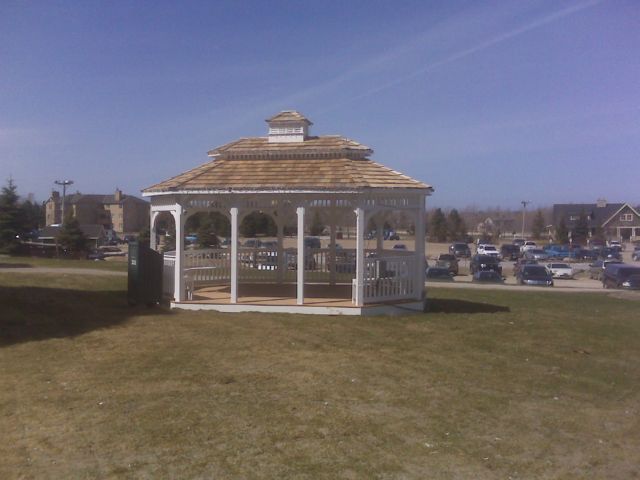 vinyl 12 by 20 foot oval gazebo