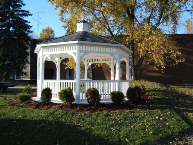 vinyl 14 foot octagon gazebo