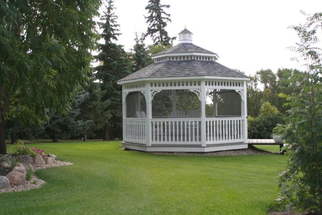 vinyl octagon gazebo