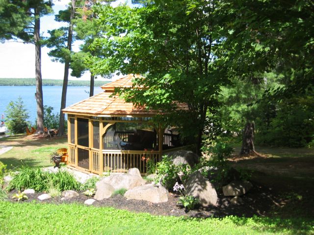 wooden 16 foot octagon gazebo