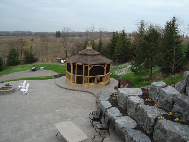 wooden 16 foot octagon gazebo