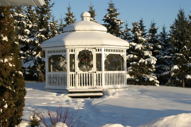 vinyl 14 foot octagon gazebo