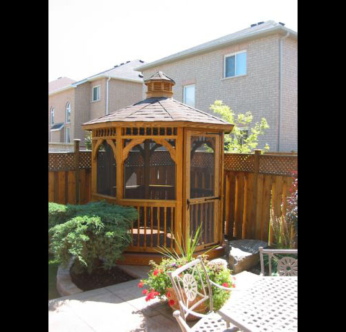 8 foot wooden octagon gazebo