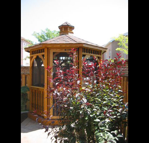 8 foot wooden octagon gazebo