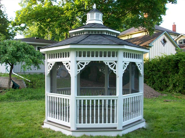 vinyl octagon gazebo